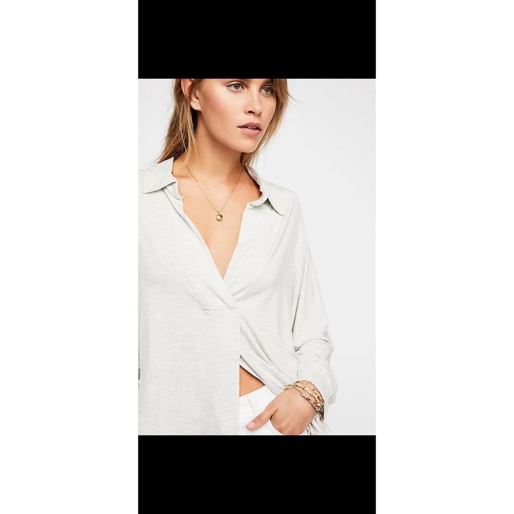 We the free by Free People Can't Fool Me Split Front top sz Small